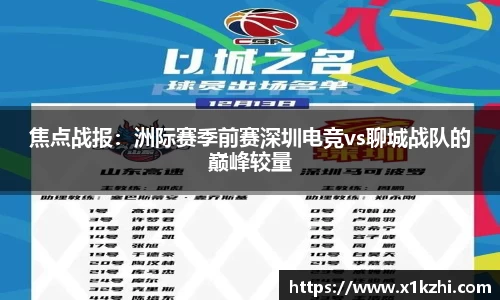 焦点战报：洲际赛季前赛深圳电竞vs聊城战队的巅峰较量